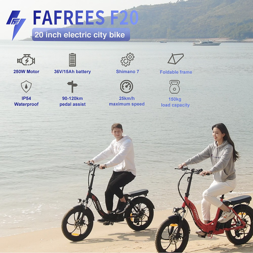 Fafrees F20 skladacie elektrické bicykle